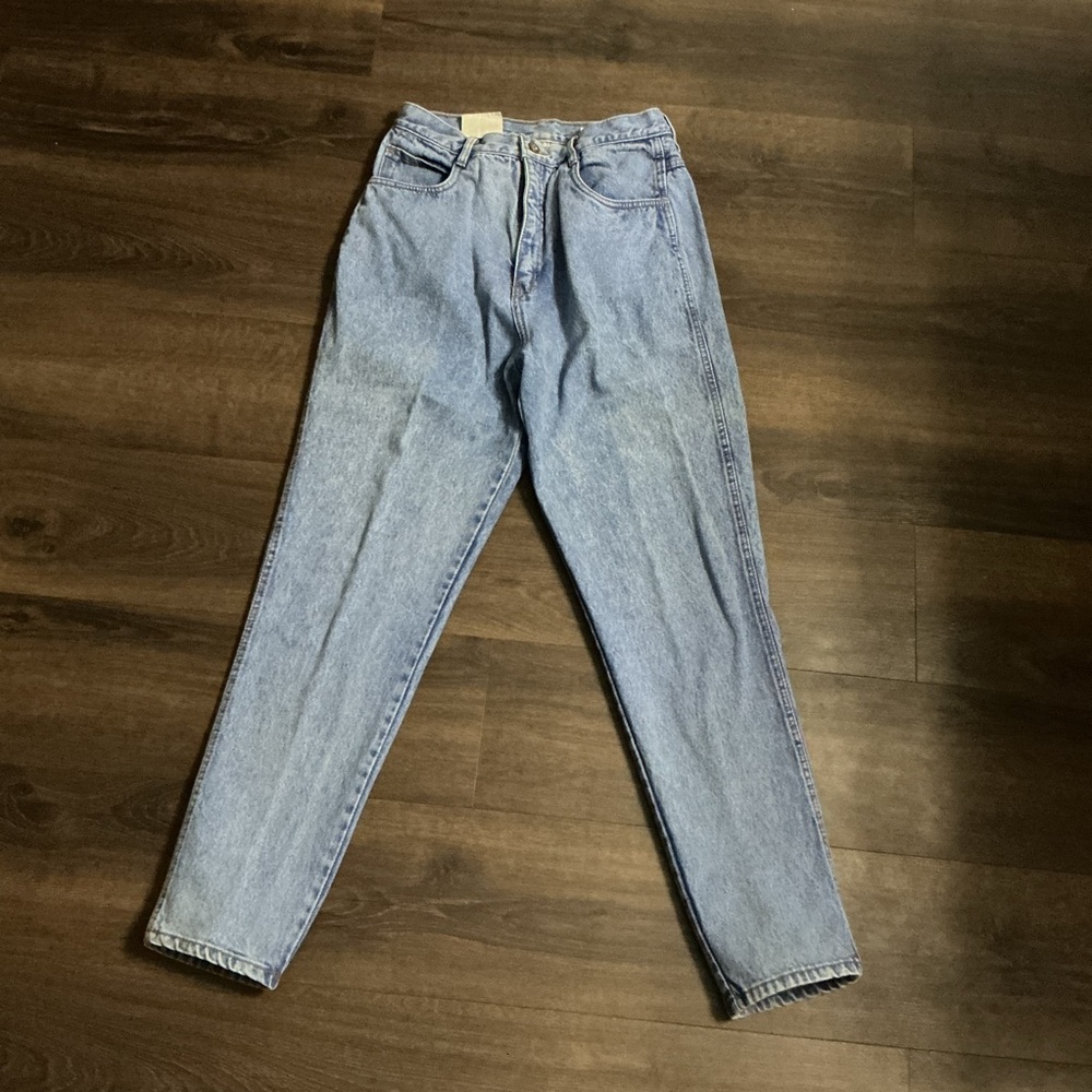 Vintage Bill Blass High Rise Mom Jeans Light Wash Women’s 14 Tapered 90s